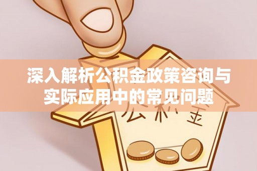 友好深入解析公积金政策咨询与实际应用中的常见问题