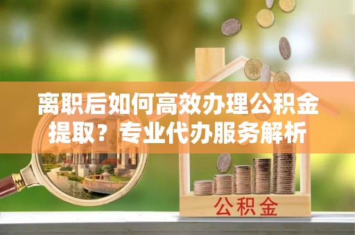 友好离职后如何高效办理公积金提取？专业代办服务解析
