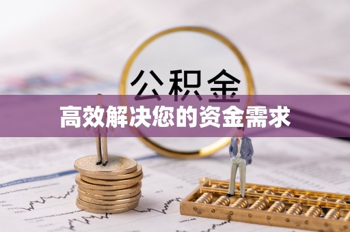 友好高效解决您的资金需求