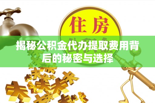 友好揭秘公积金代办提取费用背后的秘密与选择