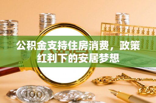 友好公积金支持住房消费，政策红利下的安居梦想