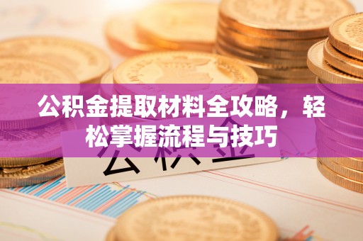友好公积金提取材料全攻略，轻松掌握流程与技巧