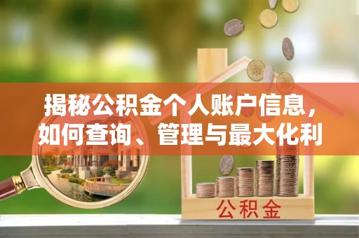 友好揭秘公积金个人账户信息，如何查询、管理与最大化利用