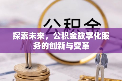 友好探索未来，公积金数字化服务的创新与变革