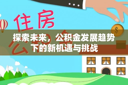 友好探索未来，公积金发展趋势下的新机遇与挑战
