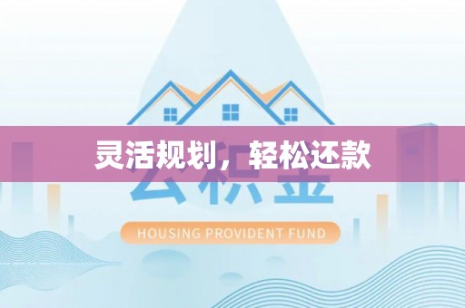 友好灵活规划，轻松还款