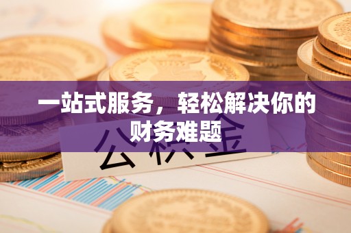友好一站式服务，轻松解决你的财务难题